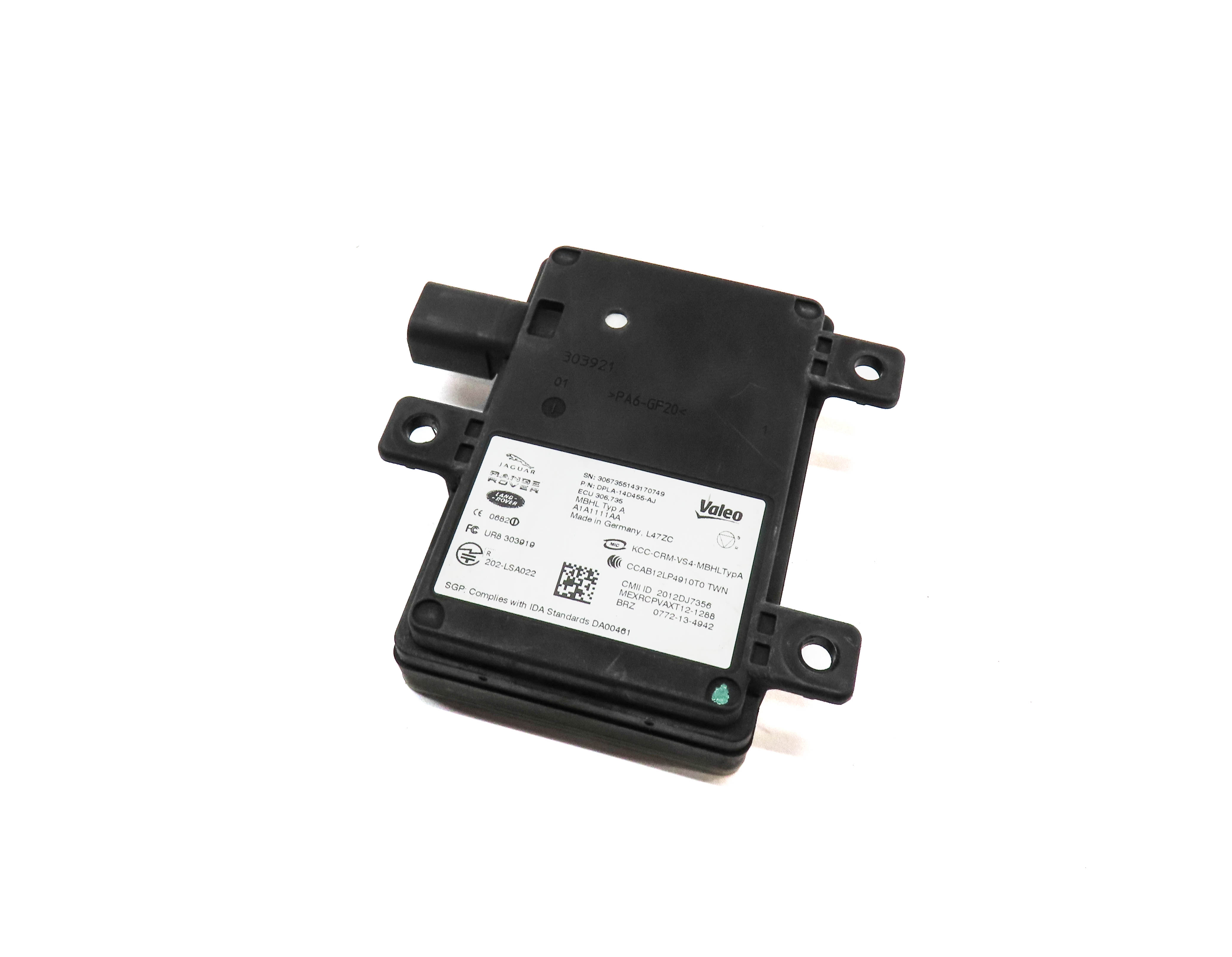 14-15 JAGUAR FTYPE / RANGE ROVER SPORT (L494) REAR RIGHT BLIND SPOT RADAR MODULE — exact item pictured